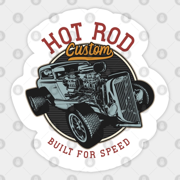 Hot rod custom Sticker by Design by Nara